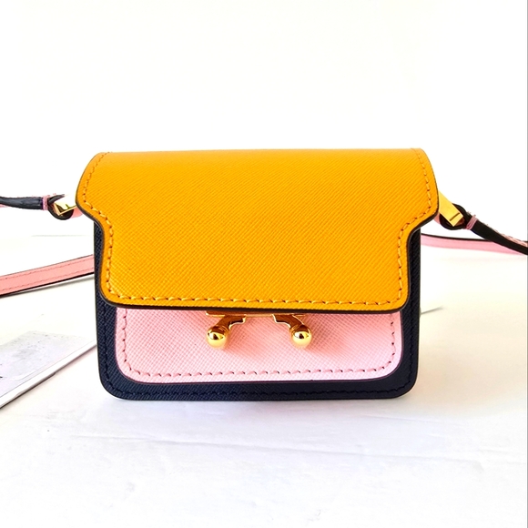 Marni Handbags - MARNI Nano Trunk Crossbody Bag Multicolor